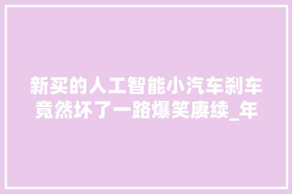 新买的人工智能小汽车刹车竟然坏了一路爆笑赓续_年夜哥_交警