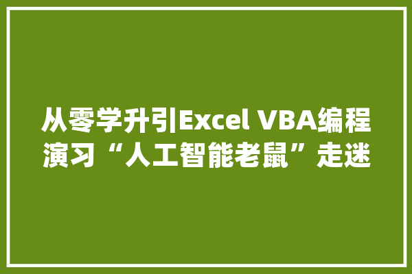 从零学升引Excel VBA编程演习“人工智能老鼠”走迷宫（二）_行号_策略 云服务