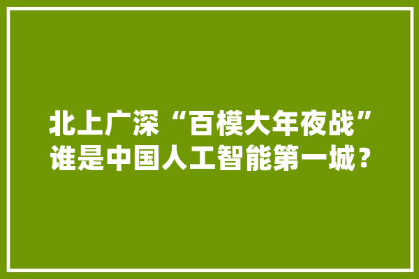北上广深“百模大年夜战”谁是中国人工智能第一城？_人工智能_北京 科技快讯