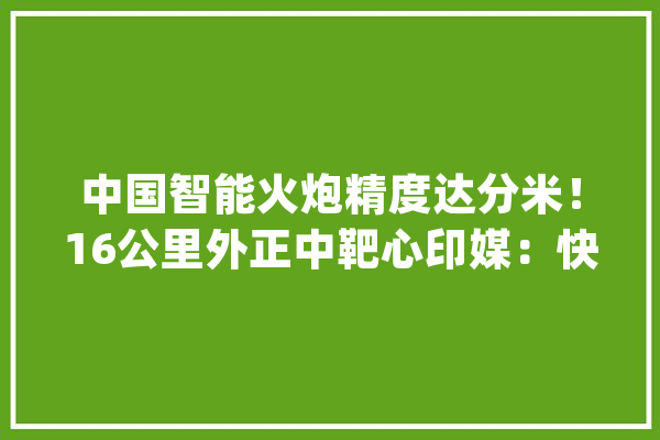 中国智能火炮精度达分米！16公里外正中靶心印媒：快速打败台军_火炮_炮弹