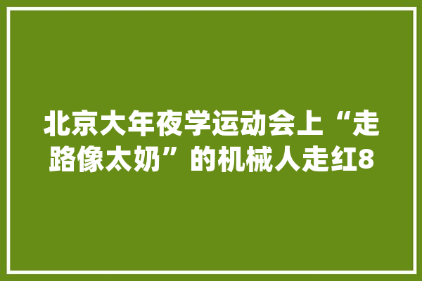 北京大年夜学运动会上“走路像太奶”的机械人走红80万元一台_人工智能_智能 云服务
