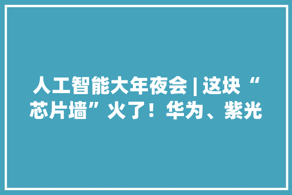 人工智能大年夜会 | 这块“芯片墙”火了！华为、紫光展锐、平头哥等集体亮相_家当_芯片 计算机