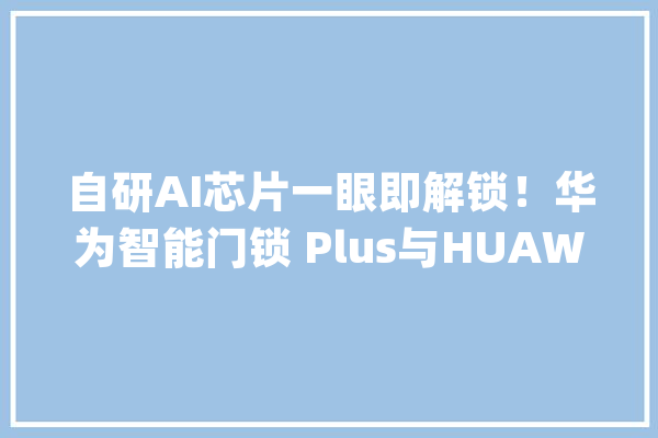 自研AI芯片一眼即解锁！华为智能门锁 Plus与HUAWEI Pura70 系列同步开售_华为_门锁