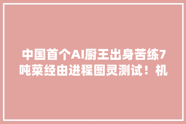中国首个AI厨王出身苦练7吨菜经由进程图灵测试！机械人比我会做饭_机械人_炒菜