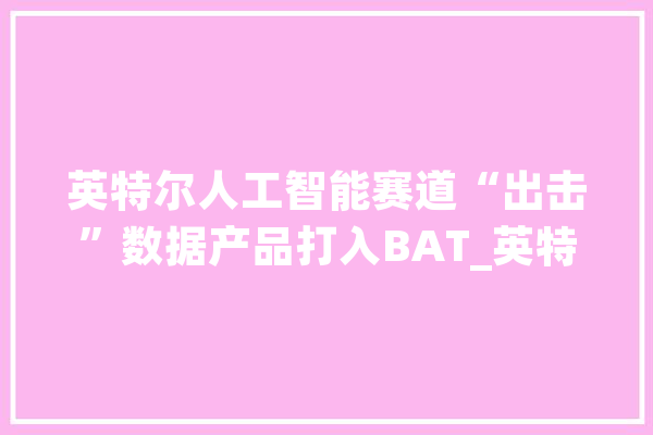 英特尔人工智能赛道“出击”数据产品打入BAT_英特尔_华为