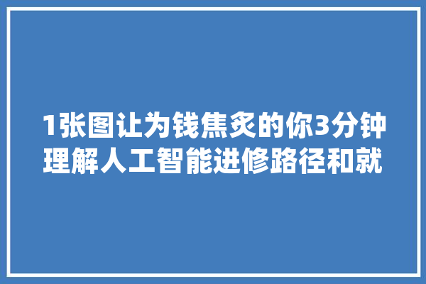 1张图让为钱焦炙的你3分钟理解人工智能进修路径和就业倾向_人工智能_措辞 文字写作