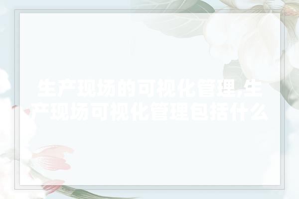 生产现场的可视化管理,生产现场可视化管理包括什么 科技快讯