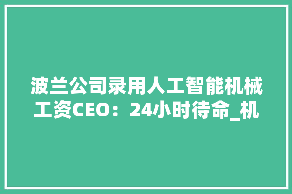 波兰公司录用人工智能机械工资CEO：24小时待命_机械人_人工智能 计算机