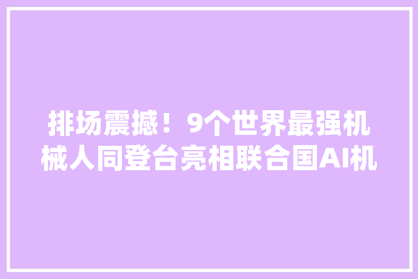 排场震撼！9个世界最强机械人同登台亮相联合国AI机械人宣告会_机械人_人类 智能问答
