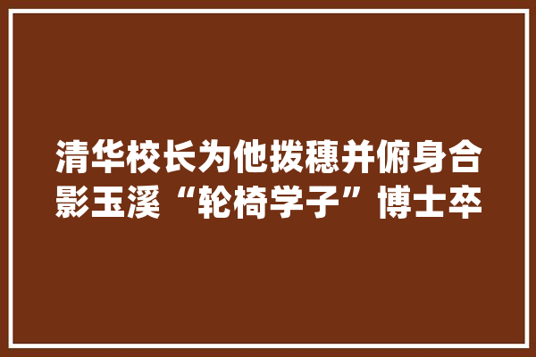 清华校长为他拨穗并俯身合影玉溪“轮椅学子”博士卒业啦_清华年夜学_清华 计算机