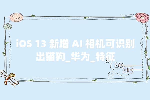 iOS 13 新增 AI 相机可识别出猫狗_华为_特征 科技快讯