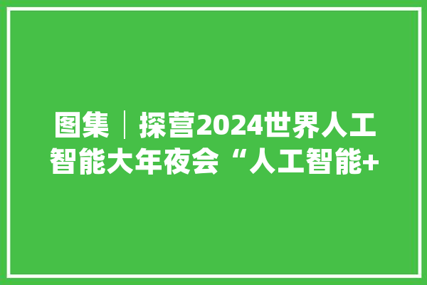 图集│探营2024世界人工智能大年夜会“人工智能+”落地抢先看_图为_人工智能 云服务