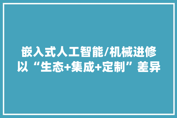 嵌入式人工智能/机械进修以“生态+集成+定制”差异化成长_嵌入式_处置器