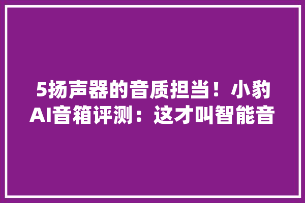 5扬声器的音质担当！小豹AI音箱评测：这才叫智能音箱_音箱_智能 智能问答