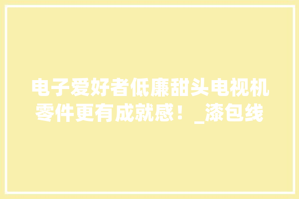 电子爱好者低廉甜头电视机零件更有成就感！_漆包线_这是
