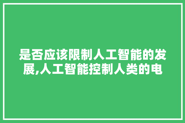 是否应该限制人工智能的发展,人工智能控制人类的电影 计算机