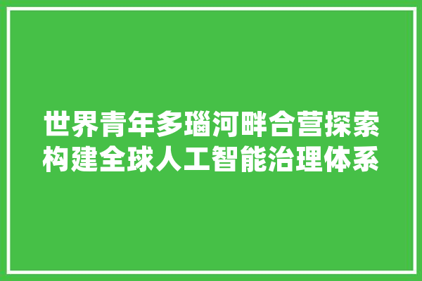 世界青年多瑙河畔合营探索构建全球人工智能治理体系_全球_人工智能 智能写作