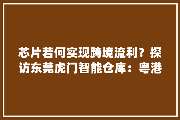 芯片若何实现跨境流利？探访东莞虎门智能仓库：粤港联动设仓_供给链_喷鼻港 云服务