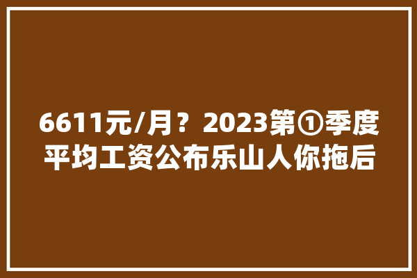 6611元/月？2023第①季度平均工资公布乐山人你拖后腿了吗？_乐山_平均