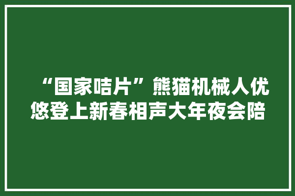 “国家咭片”熊猫机械人优悠登上新春相声大年夜会陪全国公民欢快过大年夜年_机械人_熊猫