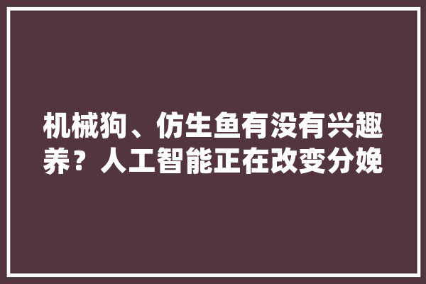 机械狗、仿生鱼有没有兴趣养？人工智能正在改变分娩生活_人工智能_河南省
