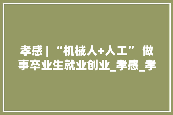 孝感 | “机械人+人工” 做事卒业生就业创业_孝感_孝感市