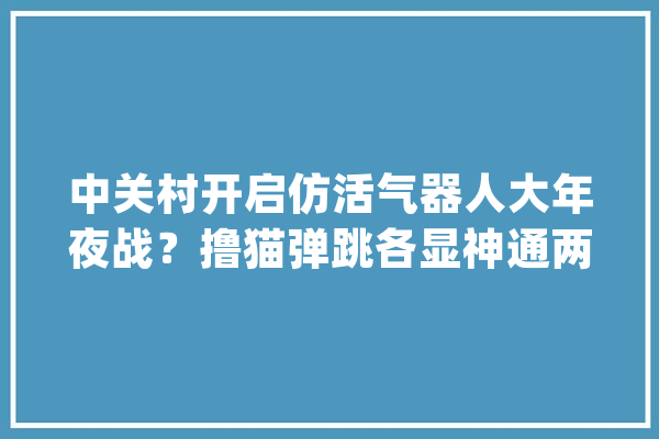 中关村开启仿活气器人大年夜战？撸猫弹跳各显神通两院院士坐镇_活力_机械人