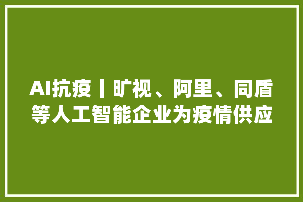 AI抗疫｜旷视、阿里、同盾等人工智能企业为疫情供应科技助力_疫情_测温 智能问答