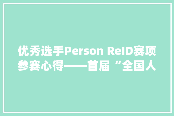 优秀选手Person ReID赛项参赛心得——首届“全国人工智能大年夜赛”_人工智能_技巧