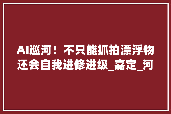 AI巡河！不只能抓拍漂浮物还会自我进修进级_嘉定_河流