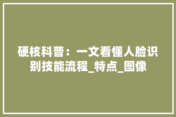 硬核科普：一文看懂人脸识别技能流程_特点_图像