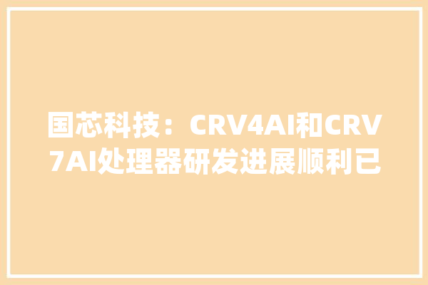 国芯科技：CRV4AI和CRV7AI处理器研发进展顺利已立项开拓新一代高机能云安然超高速加解密芯片和端AI芯片_神经收集_芯片 计算机