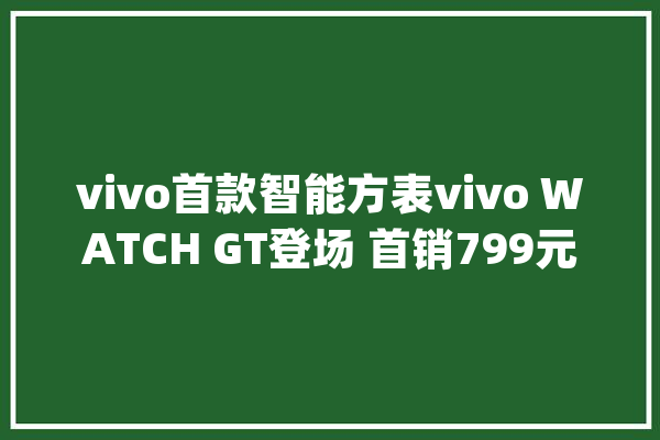 vivo首款智能方表vivo WATCH GT登场 首销799元起_用户_表盘