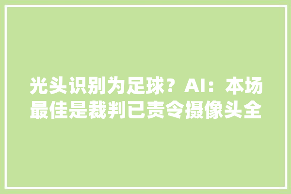 光头识别为足球？AI：本场最佳是裁判已责令摄像头全场追踪_光头_摄像头 计算机