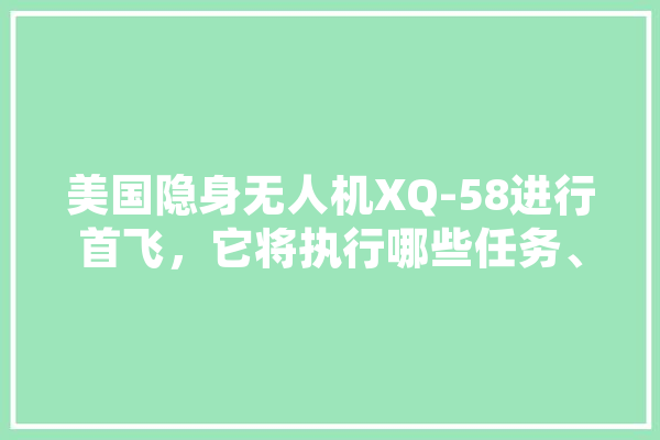 美国隐身无人机XQ-58进行首飞，它将执行哪些任务、对未来空战有什么影响,人工智能语言版 AI简讯