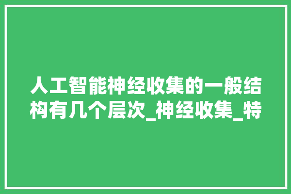 人工智能神经收集的一般结构有几个层次_神经收集_特点