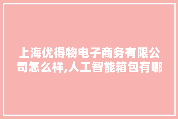 上海优得物电子商务有限公司怎么样,人工智能箱包有哪些 AI快讯
