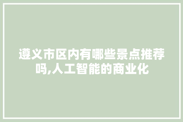 遵义市区内有哪些景点推荐吗,人工智能的商业化