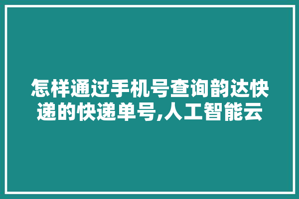 怎样通过手机号查询韵达快递的快递单号,人工智能云