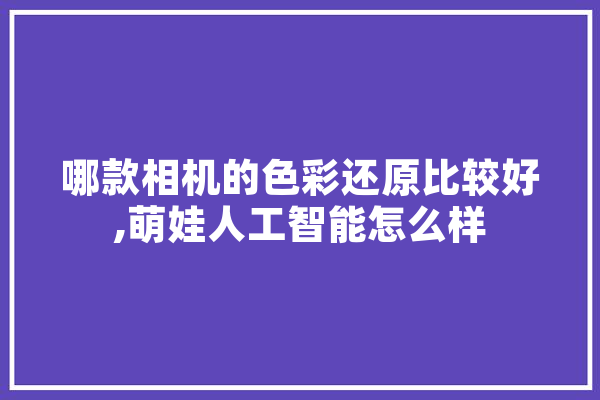 哪款相机的色彩还原比较好,萌娃人工智能怎么样 绘影字幕