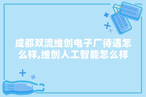 成都双流维创电子厂待遇怎么样,维创人工智能怎么样