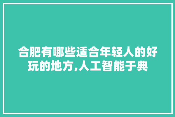 合肥有哪些适合年轻人的好玩的地方,人工智能于典