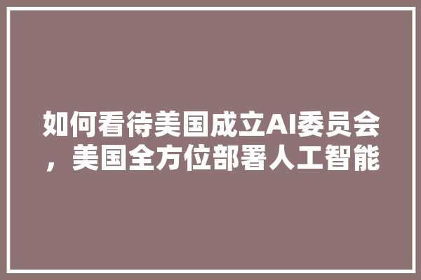 如何看待美国成立AI委员会，美国全方位部署人工智能这件事,人工智能扩散模型 云服务