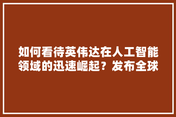 如何看待英伟达在人工智能领域的迅速崛起？发布全球首款人工智能计算机又证明了什么,人工智能每秒运算力