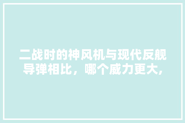 二战时的神风机与现代反舰导弹相比，哪个威力更大,人工智能战舰