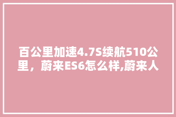 百公里加速4.7S续航510公里，蔚来ES6怎么样,蔚来人工智能名字