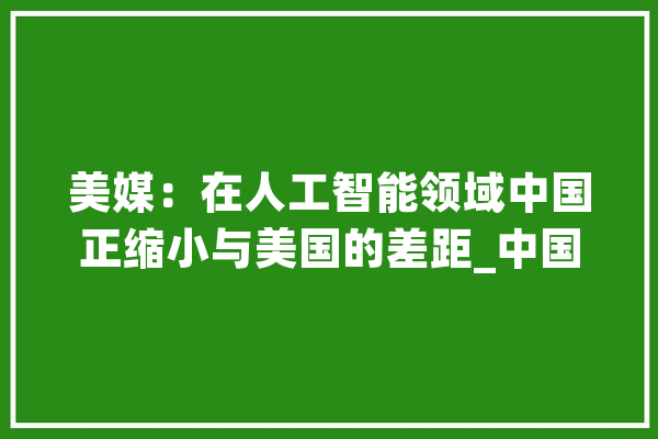 美媒：在人工智能领域中国正缩小与美国的差距_中国_美国 绘影字幕