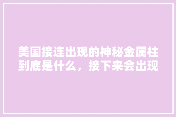 美国接连出现的神秘金属柱到底是什么，接下来会出现在中国吗,人工智能铁路 智能助手