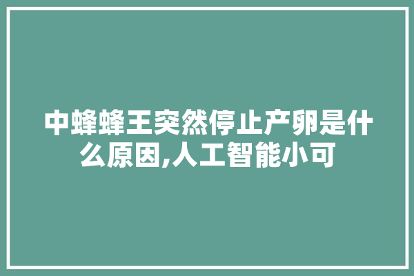 中蜂蜂王突然停止产卵是什么原因,人工智能小可