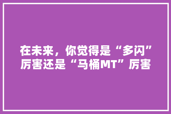 在未来，你觉得是“多闪”厉害还是“马桶MT”厉害？谁会对微信构成威胁,人工智能罗振宇 绘影字幕
